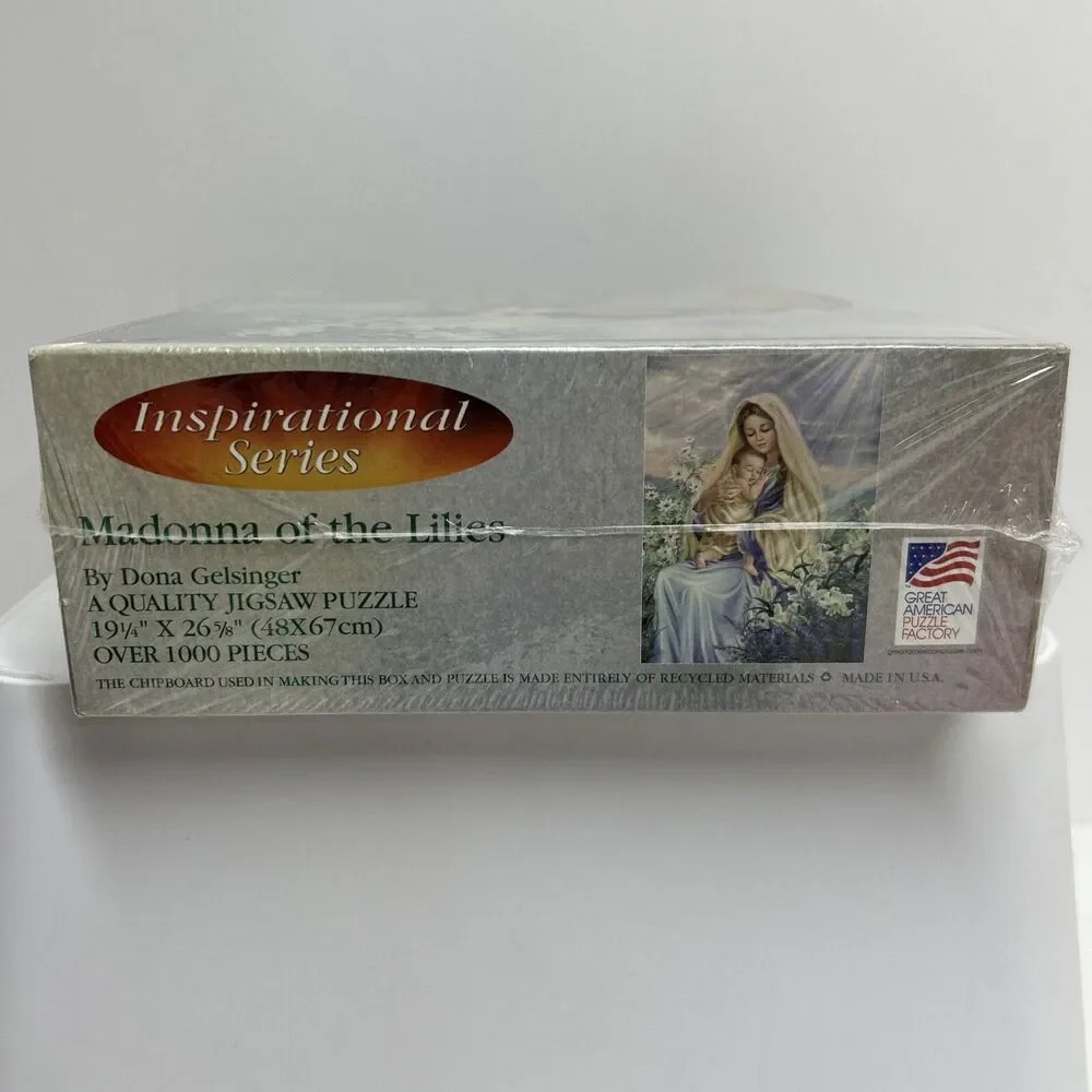 🔥Vintage Madonna‎ of the Lilies DONA GELSINGER 1000 Piece Jigsaw Puzzle #8643